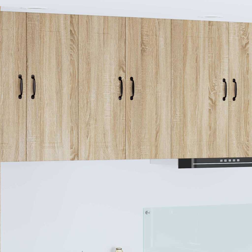 Kitchen Wall Cabinet Sonoma Oak 30 x 31 x 80 cm Engineered Wood